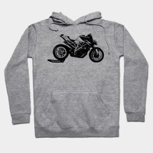 Super Duke Bike Sketch Art Hoodie